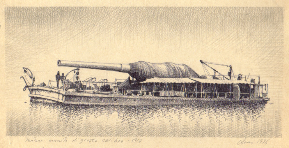1917 - Pontone munito di grosso calibro